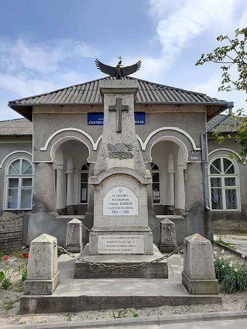 World War I memorial in Bardar, Ialoveni