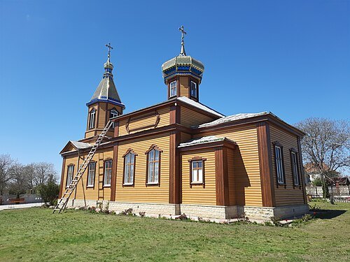 Saint Michael wooden church in Dîngeni, Ocnița