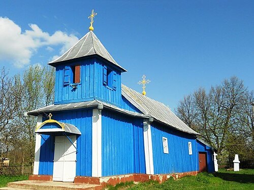 Archangels wooden church in Hincăuți, Edineț