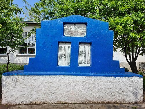 World War II memorial in Zolotievca, Anenii Noi