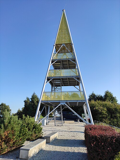 Observation tower in Pogrzebień