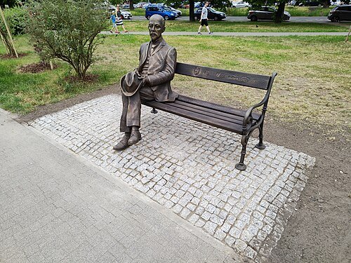 Michał Doliwo-Dobrowolski monument in Szczecin