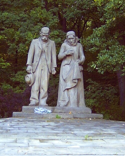 Monument to the victims of the disaster at the Nelson mine (Památník obětem katastrofy na dole Nelson)