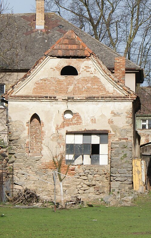 Former synagogue in Zalužany