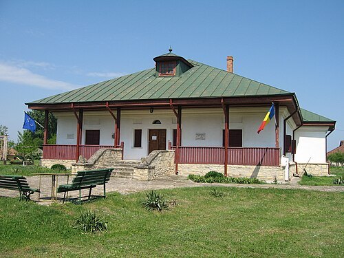 Negruzzi family court in Hermeziu, Iași