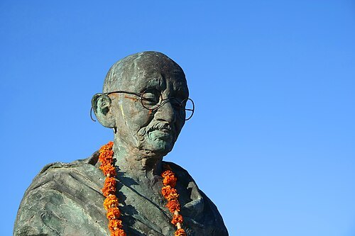 bust of Mahatma Gandhi