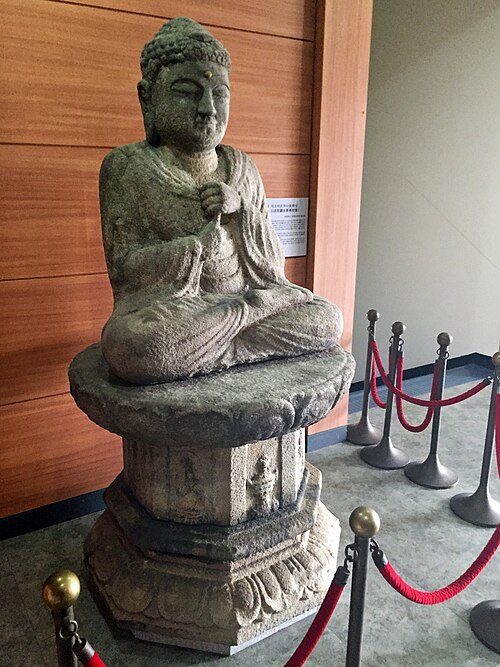 Stone Seated Vairocana Buddha from Yongamsa Temple, Cheongju in South Korea