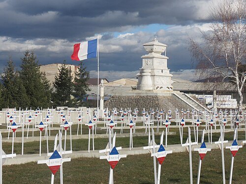French military cemetery in Bitola