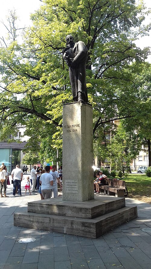 Petar Kočić statue in Banja Luka