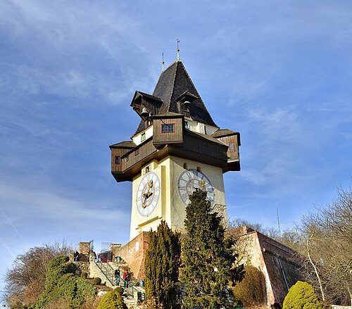 Clock tower in Graz