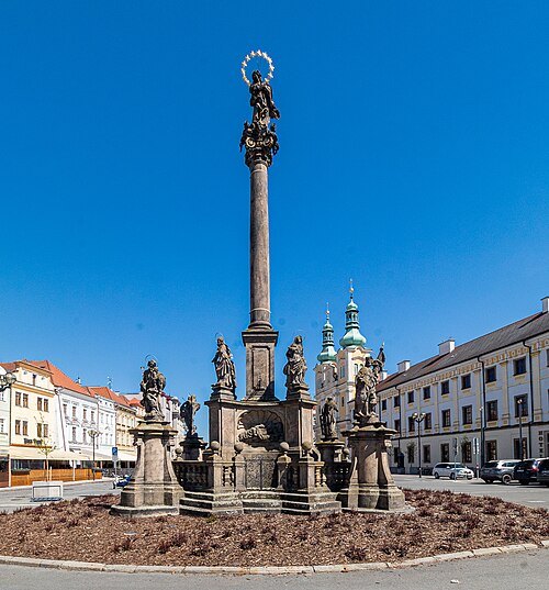 Maria column in Hradec Králové