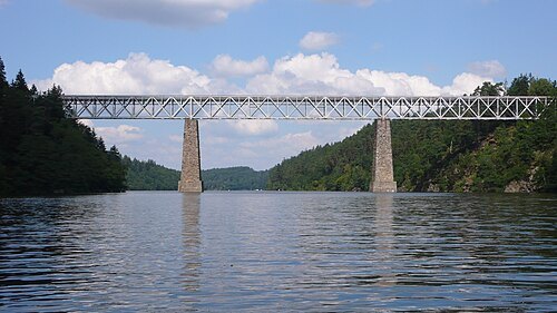 Červená railway bridge (the old)