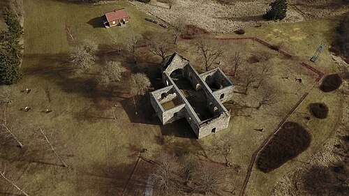 Nes church ruins