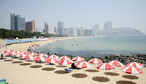 海云台海滩