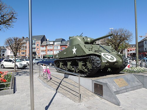 Tank memorial in Bastogne