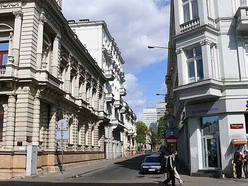 Moniuszki Street in Łódź